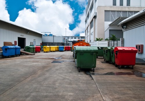 Business waste removal services in action