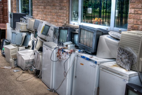 Efficient waste clearance equipment in action